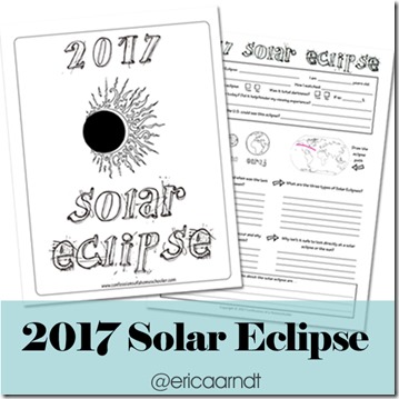 2017 Solar Eclipse Printable! - Confessions of a Homeschooler