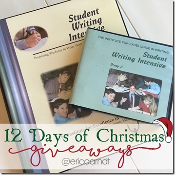 IEW Student Writing Intensive Christmas Giveaway