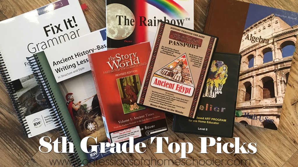 Top 8th Grade Homeschool Curriculum Picks