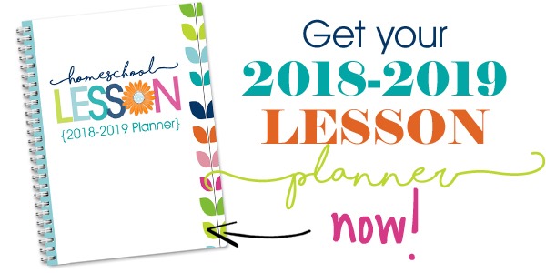 2018-2019 Homeschool Lesson Planner