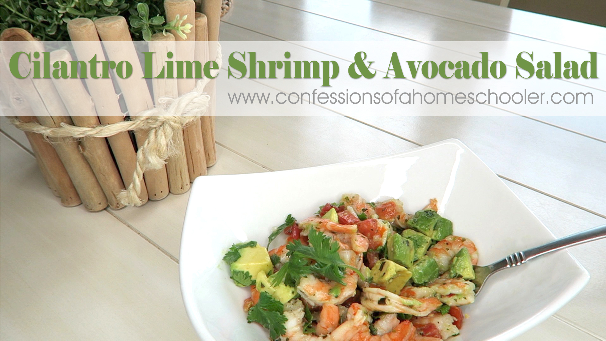 Cilantro Lime Shrimp & Avocado Salad Recipe