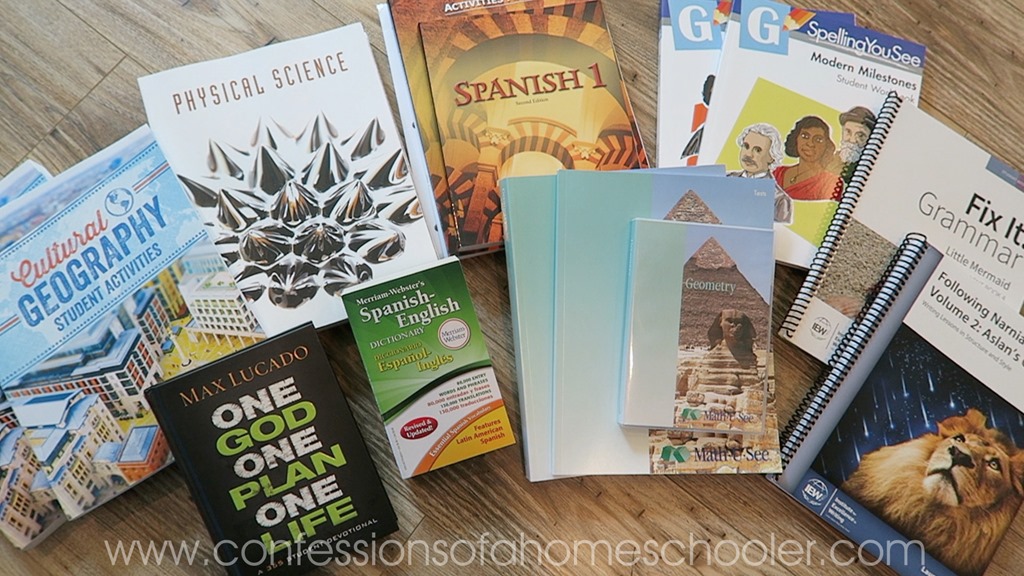 2018-2019 9th Grade Homeschool Curriculum - Confessions of 