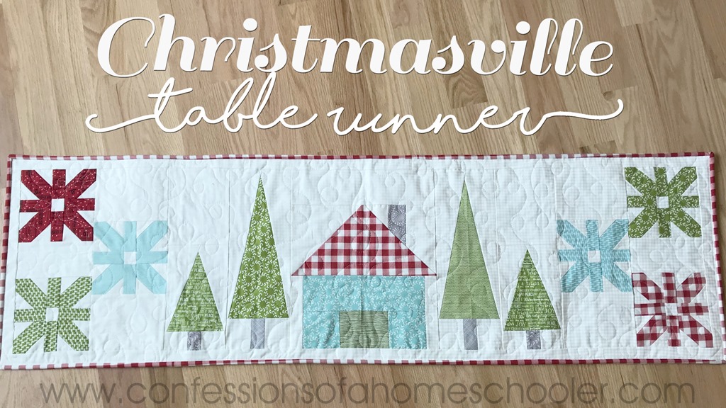 Christmasville Table Runner Pattern