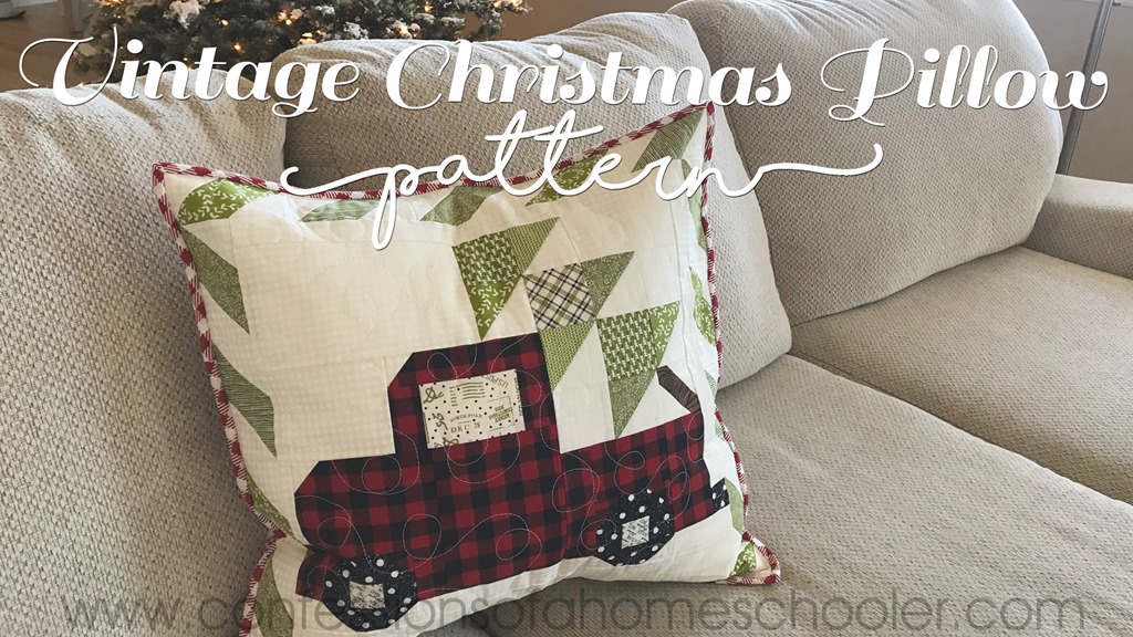 Patchwork Quilted Christmas Pillow Tutorial