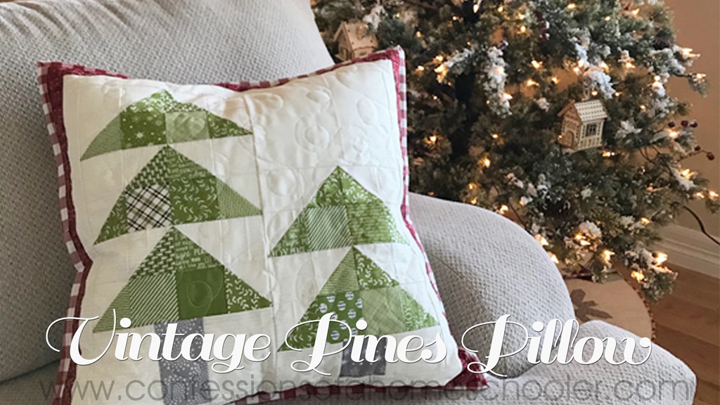 Vintage Pines Pillow Pattern