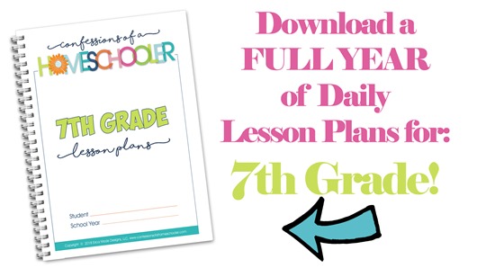 7th Grade Homeschool Lesson Plans