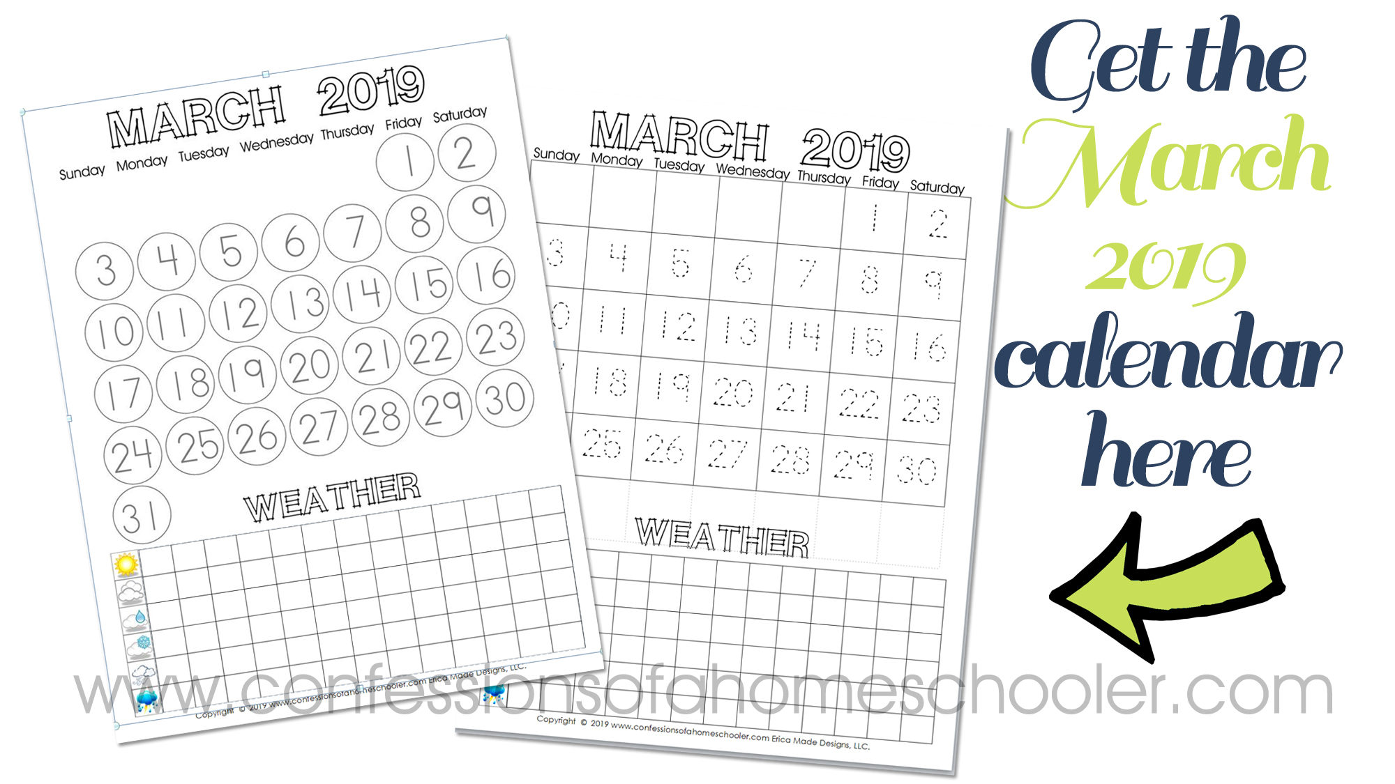 March 2019 Printable Calendar