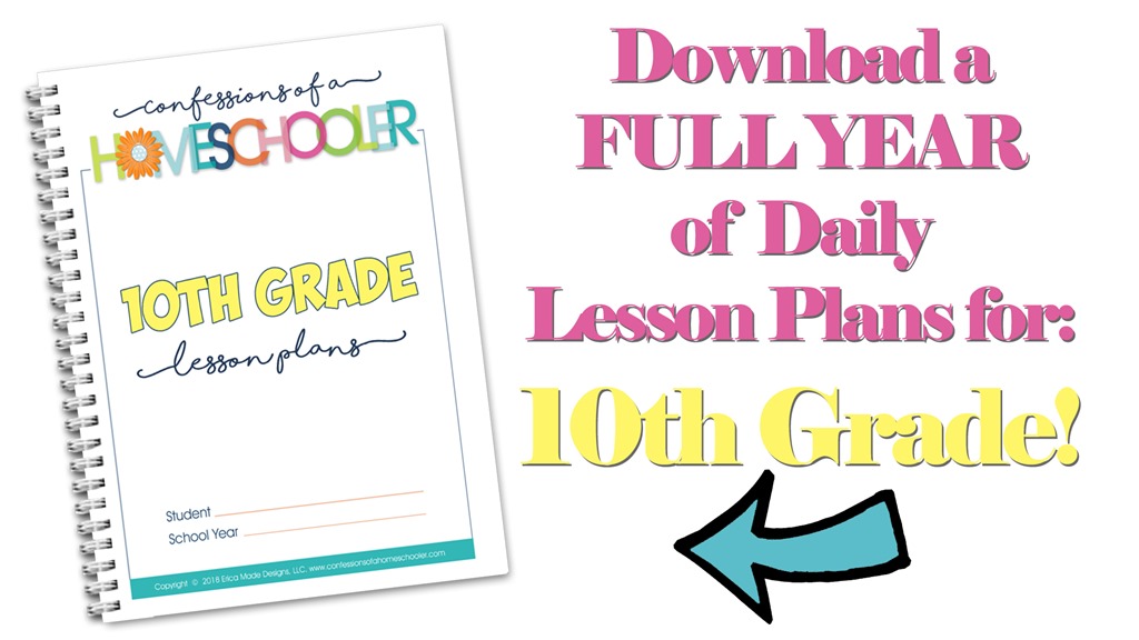 10th Grade Homeschool Lesson Plans