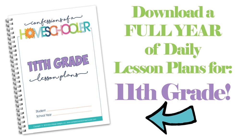 11th Grade Homeschool Lesson Plans