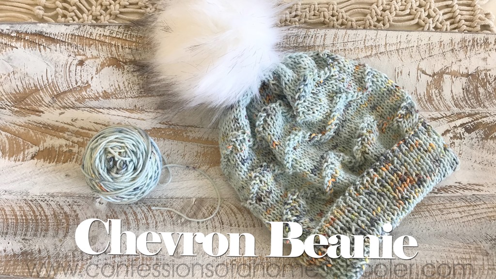 The Chevron Knit Beanie Pattern