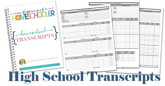 Homeschool Transcript Template Free