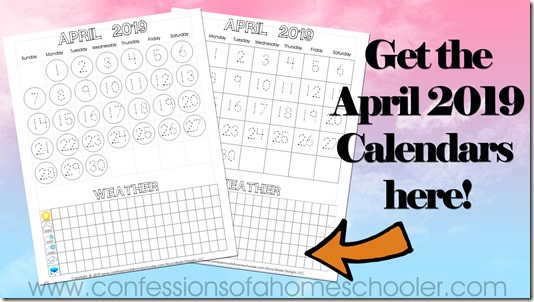 April 2019 Printable Calendars