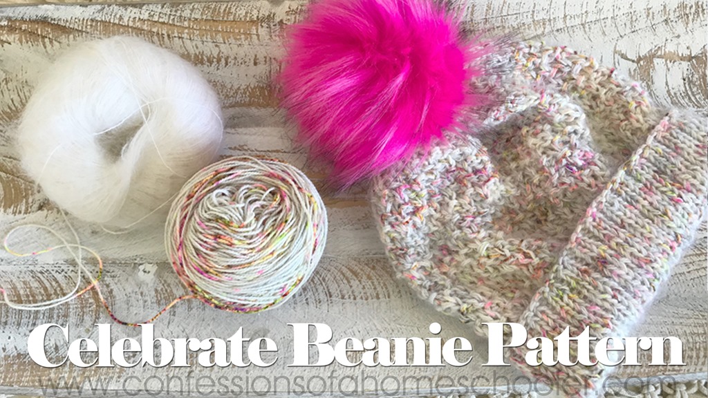 The Celebrate Beanie Knit Hat Pattern