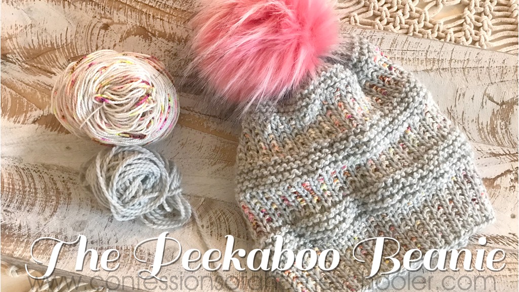 The Peekaboo Beanie Knit Hat Pattern