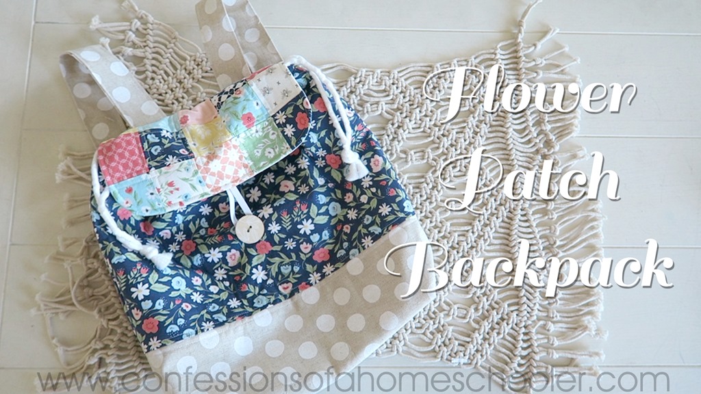 Flower Patch Back Pack Sewing Tutorial