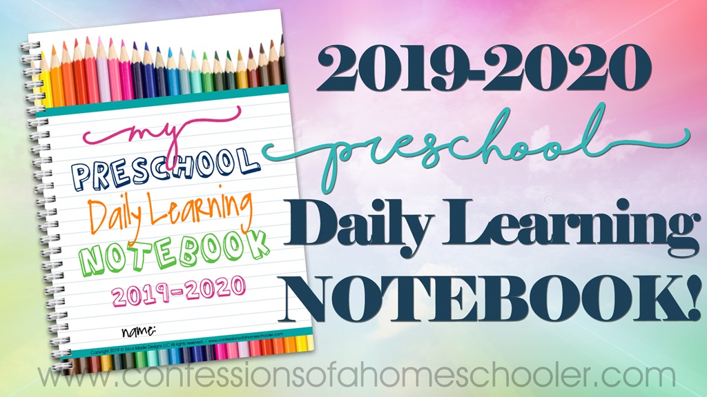 2019-2020 Preschool Daily Learning Notebook