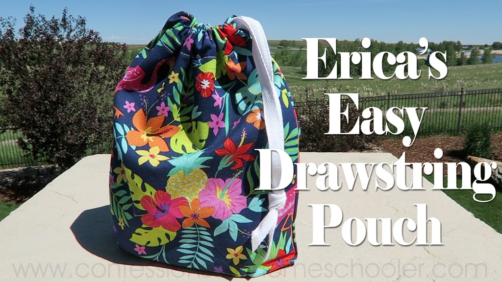 Super Easy Draw String Bag Tutorial