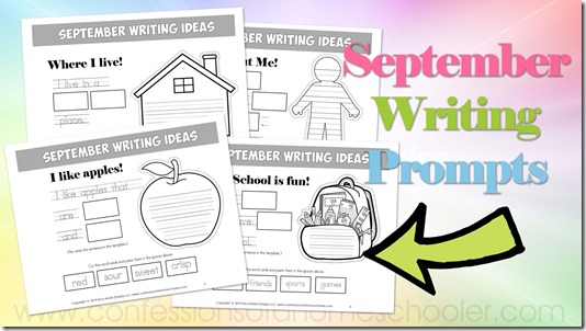 September Themed Writing Prompts | Confessions of a Homeschooler ...