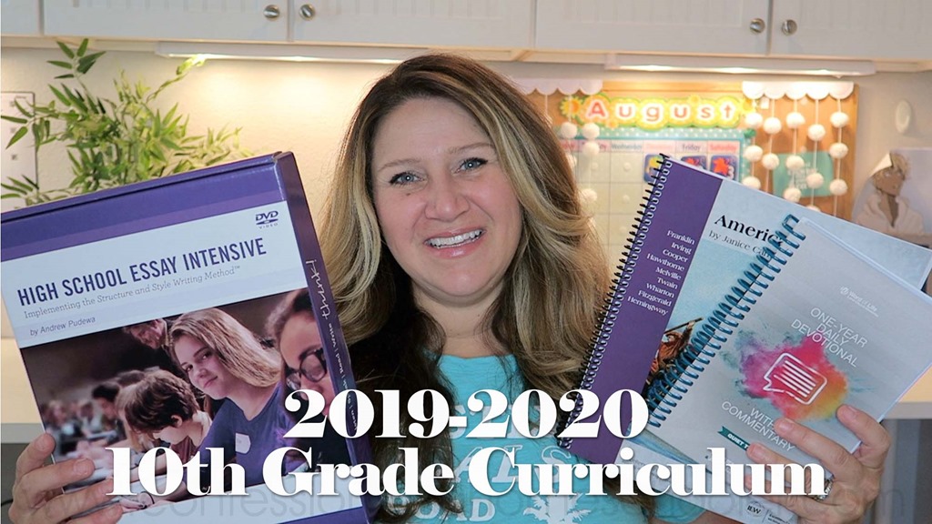 2019-2020 10th Grade Homeschool Curriculum