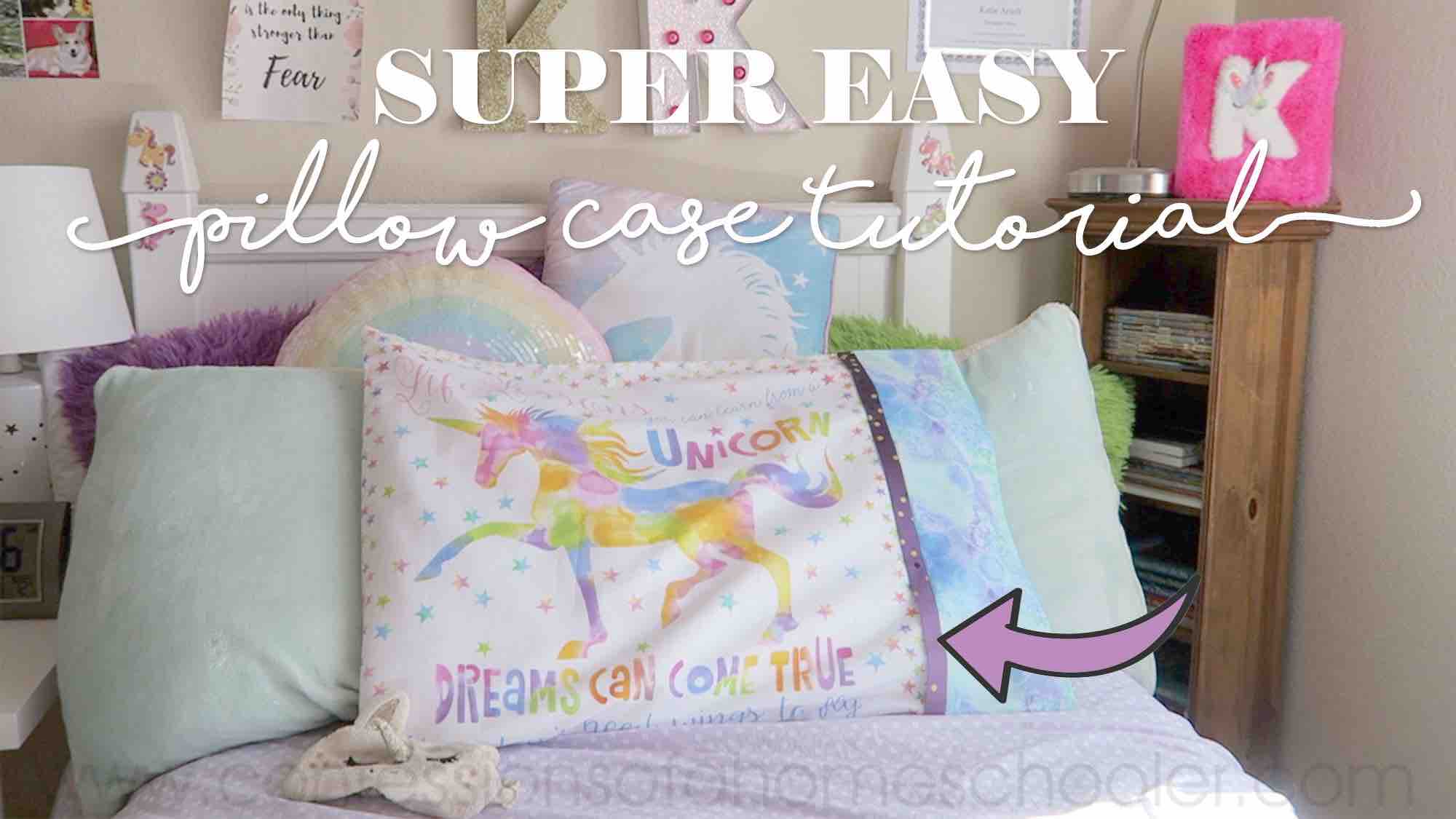 DIY EASY Pillow Case Tutorial