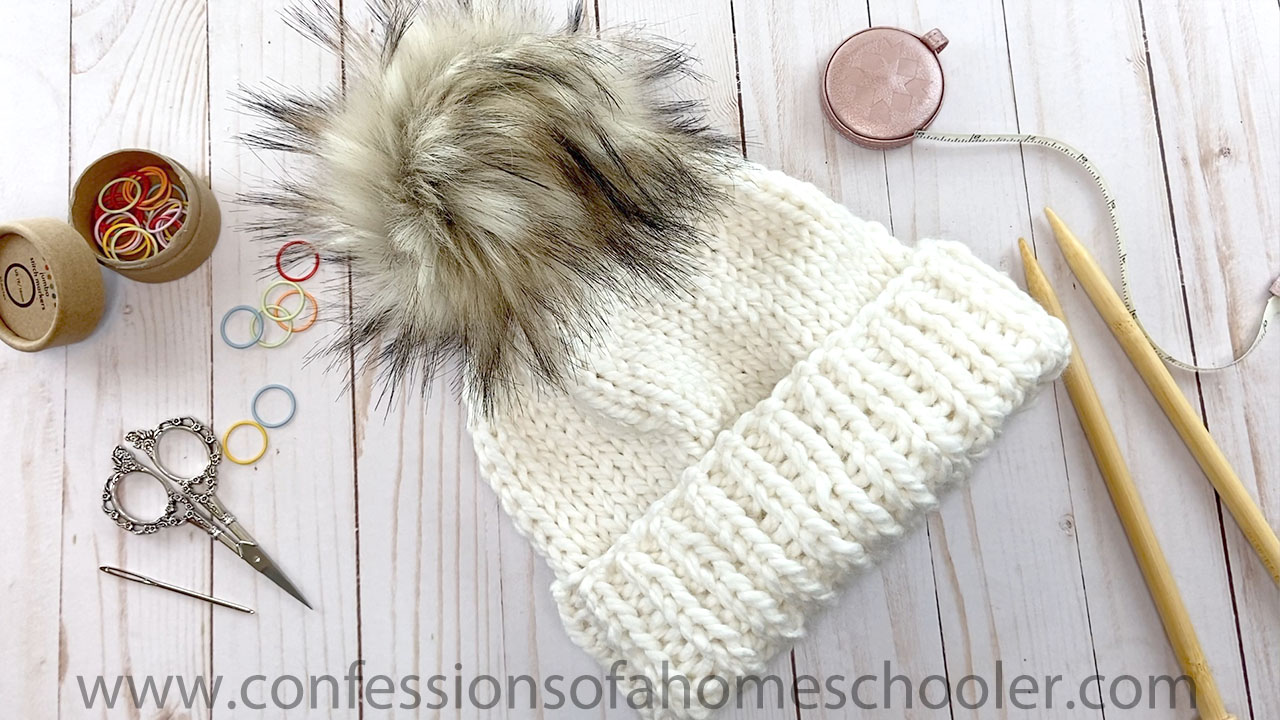partikel Almindelig pludselig How to Knit a Hat for Beginners // TUTORIAL - Confessions of a Homeschooler