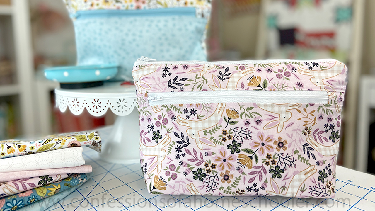 DIY Zippered Pouch Sewing Pattern – BLISS JOY BULL