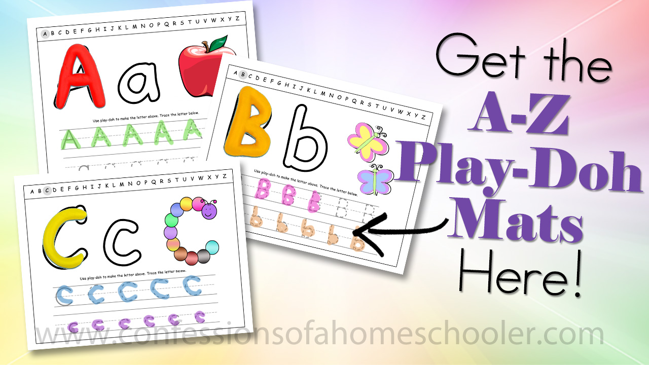 A Z Alphabet Play Doh Mats Confessions Of A Homeschooler Bloglovin 