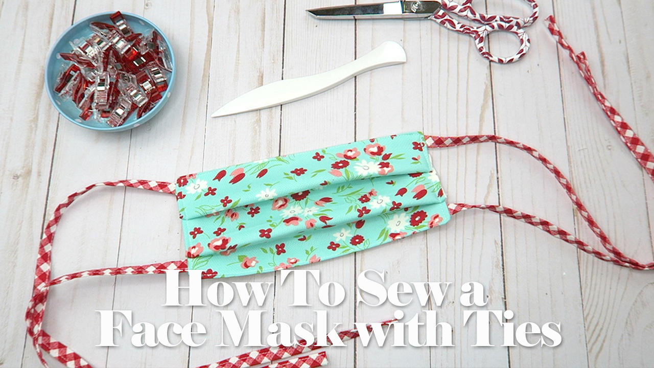 How to Sew a Face Mask with Fabric Ties