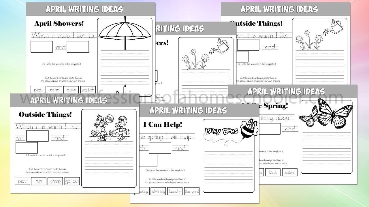 2nd grade writing prompts april
