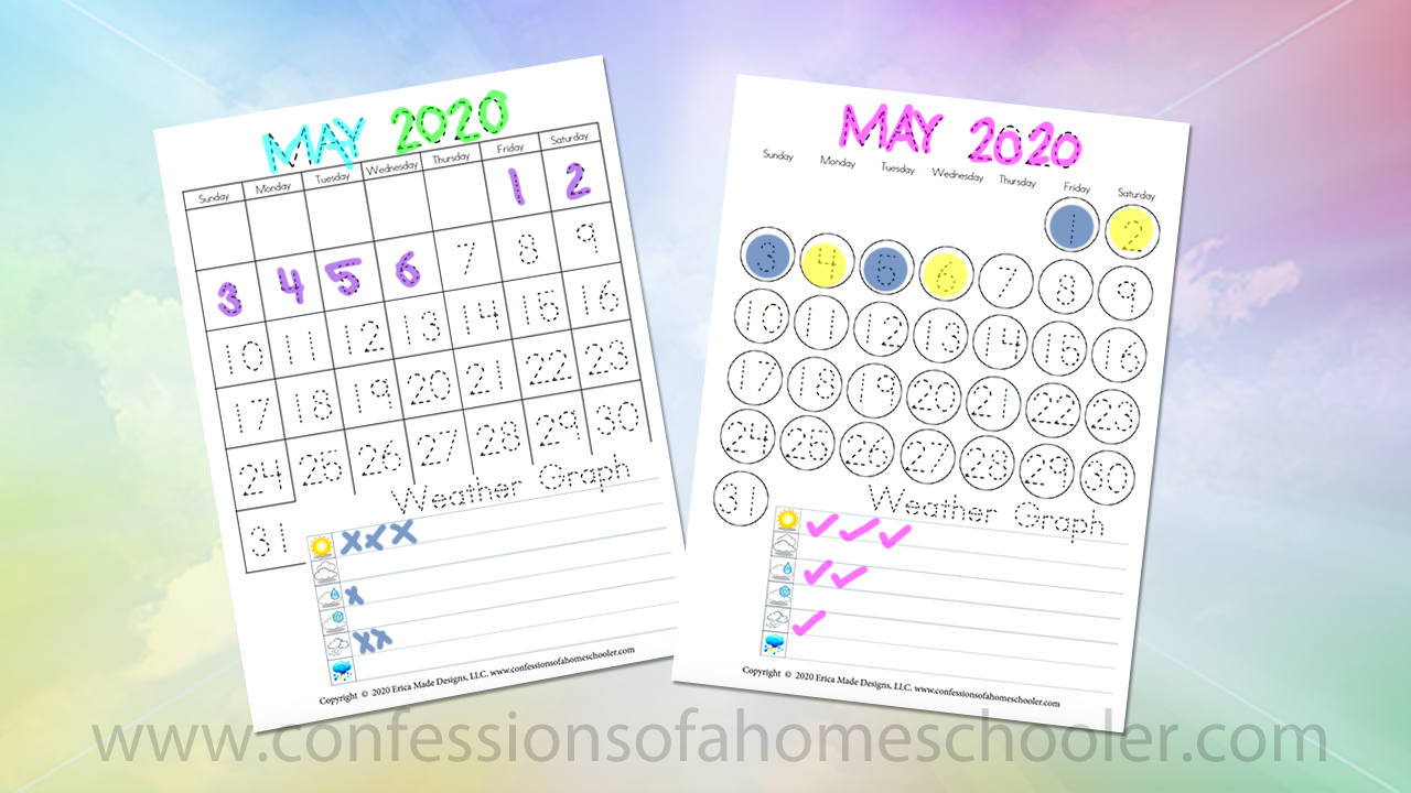 May 2020 Printable Calendars