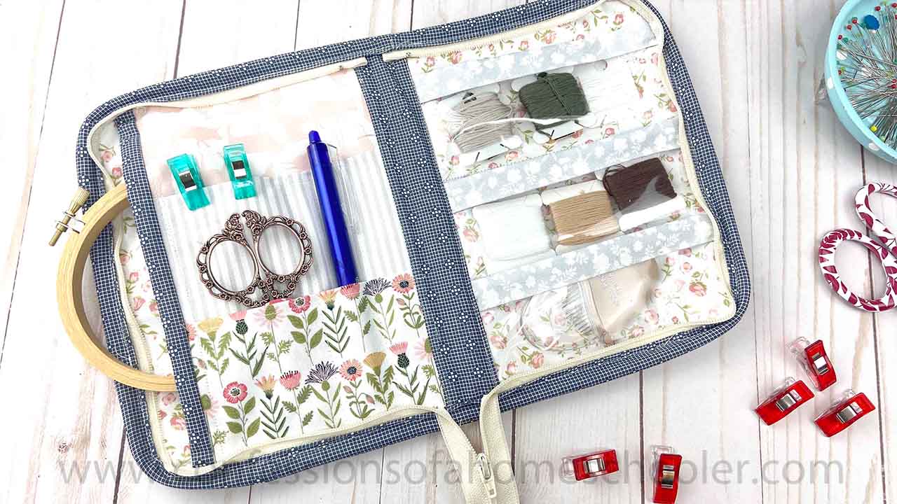 Zip Around Notions Pouch Sewing Tutorial