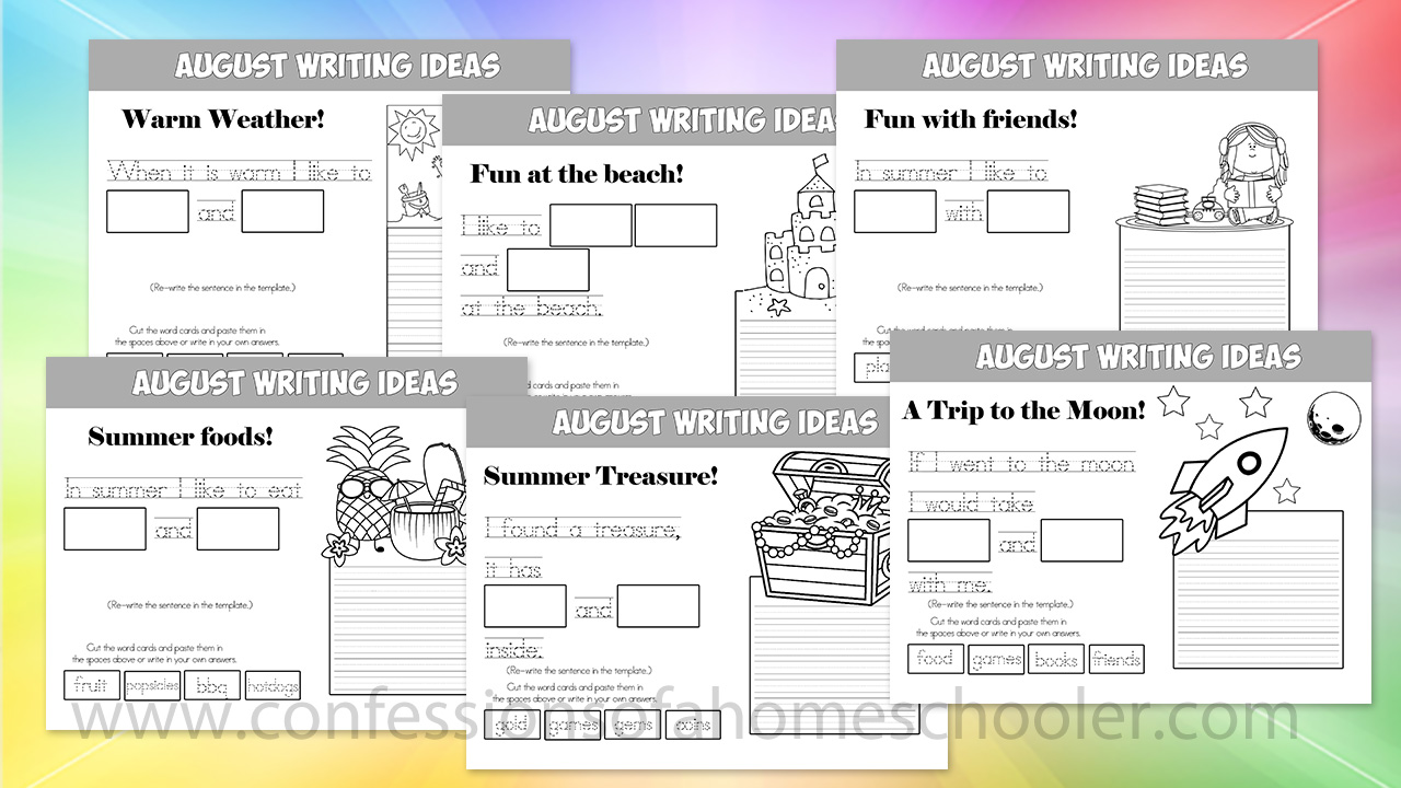 August Writing Prompts