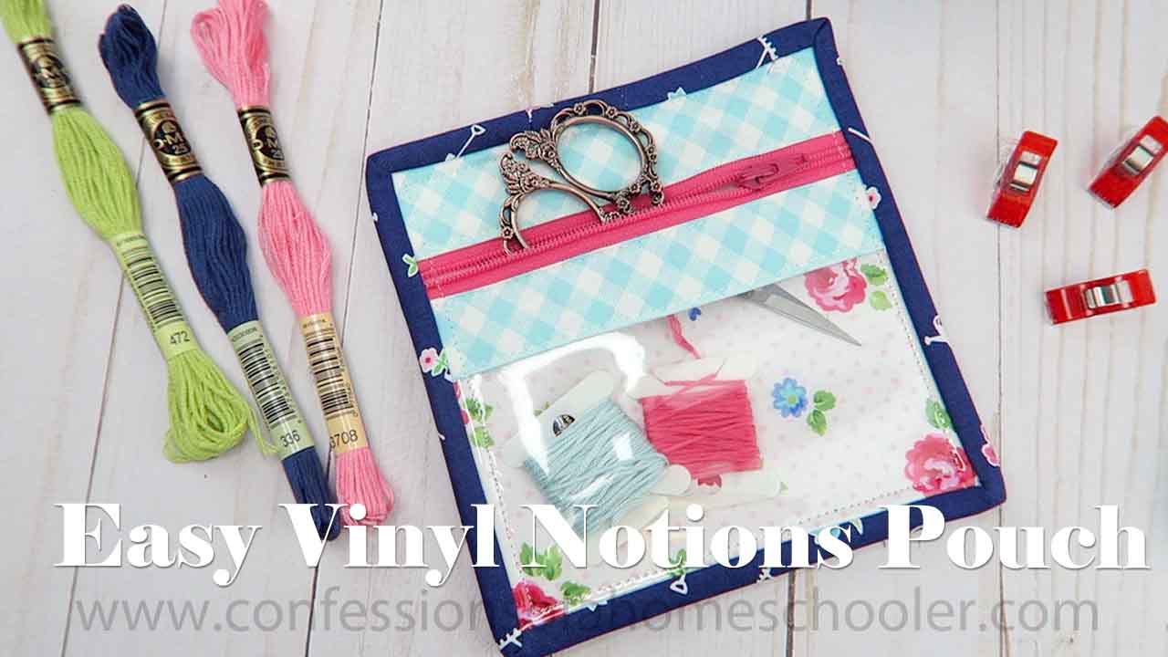 Easy Vinyl Notions Pouch