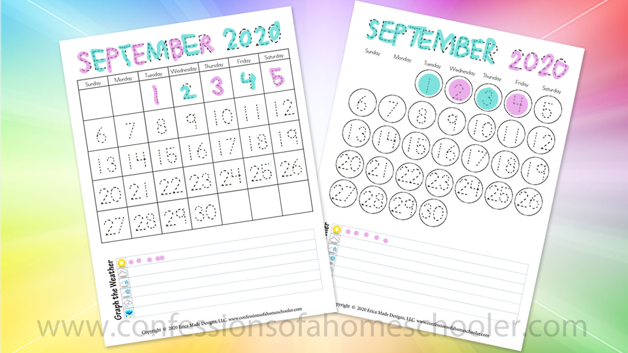 September 2020 Printable Calendar