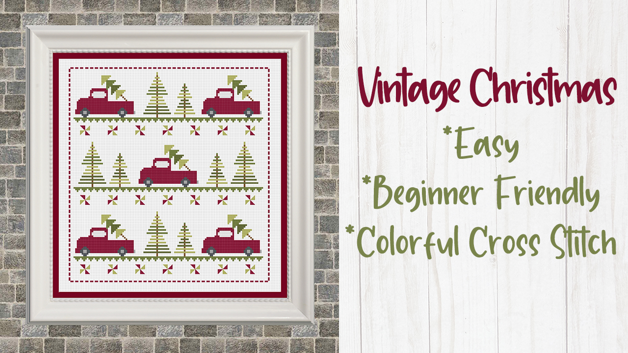 Vintage Christmas Cross Stitch Pattern