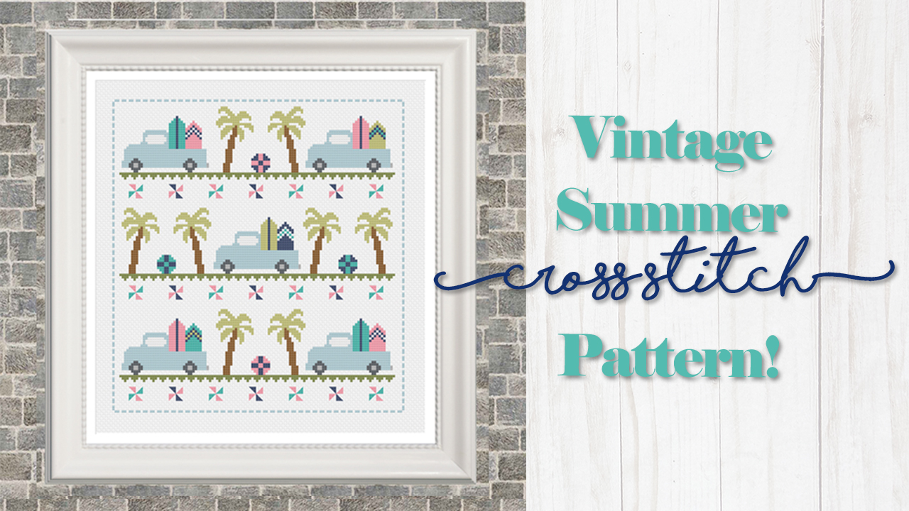 Vintage Summer Cross Stitch Pattern