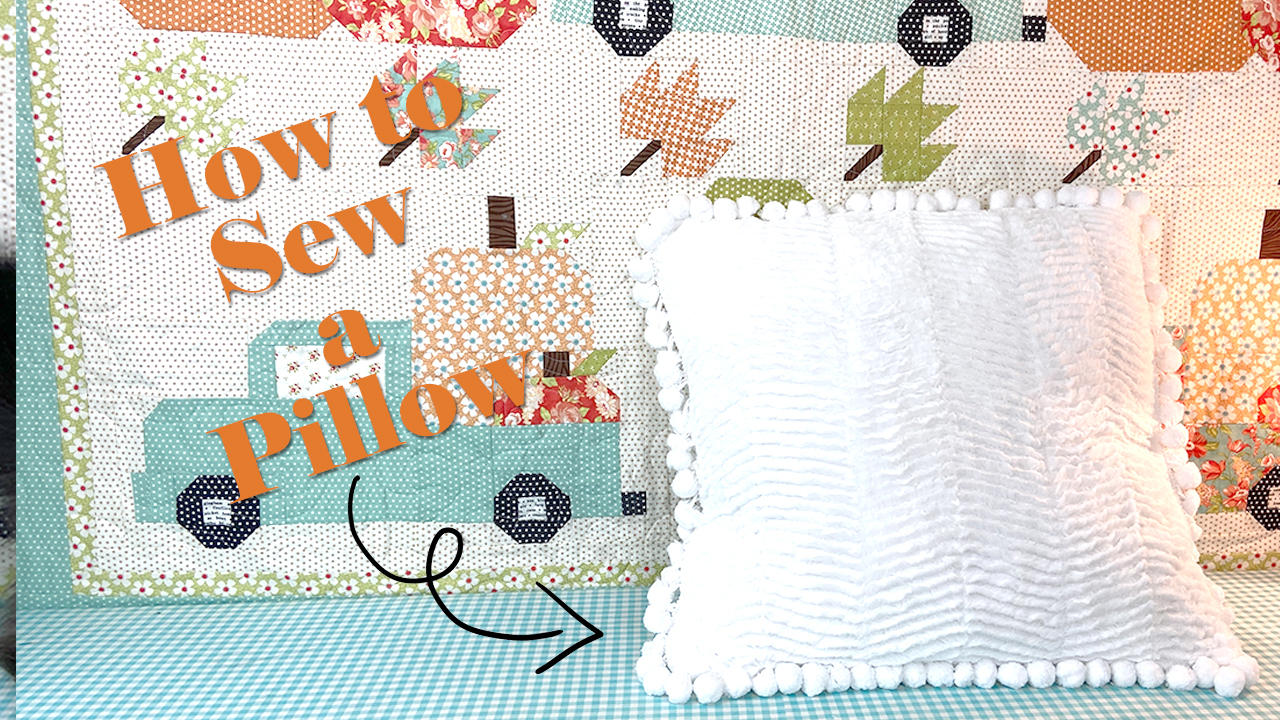 Faux Fur Trimmed Pillow Sewing Tutorial