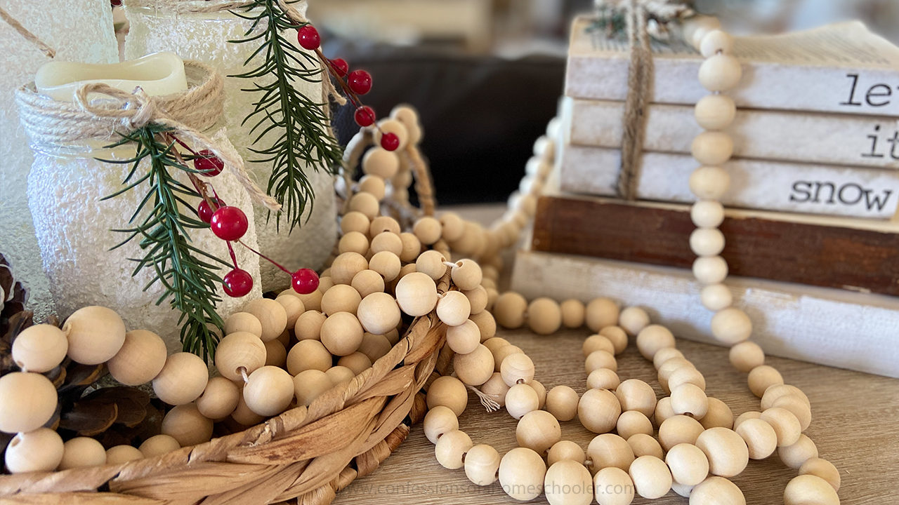 How to Make Wood Bead Garland // TUTORIAL