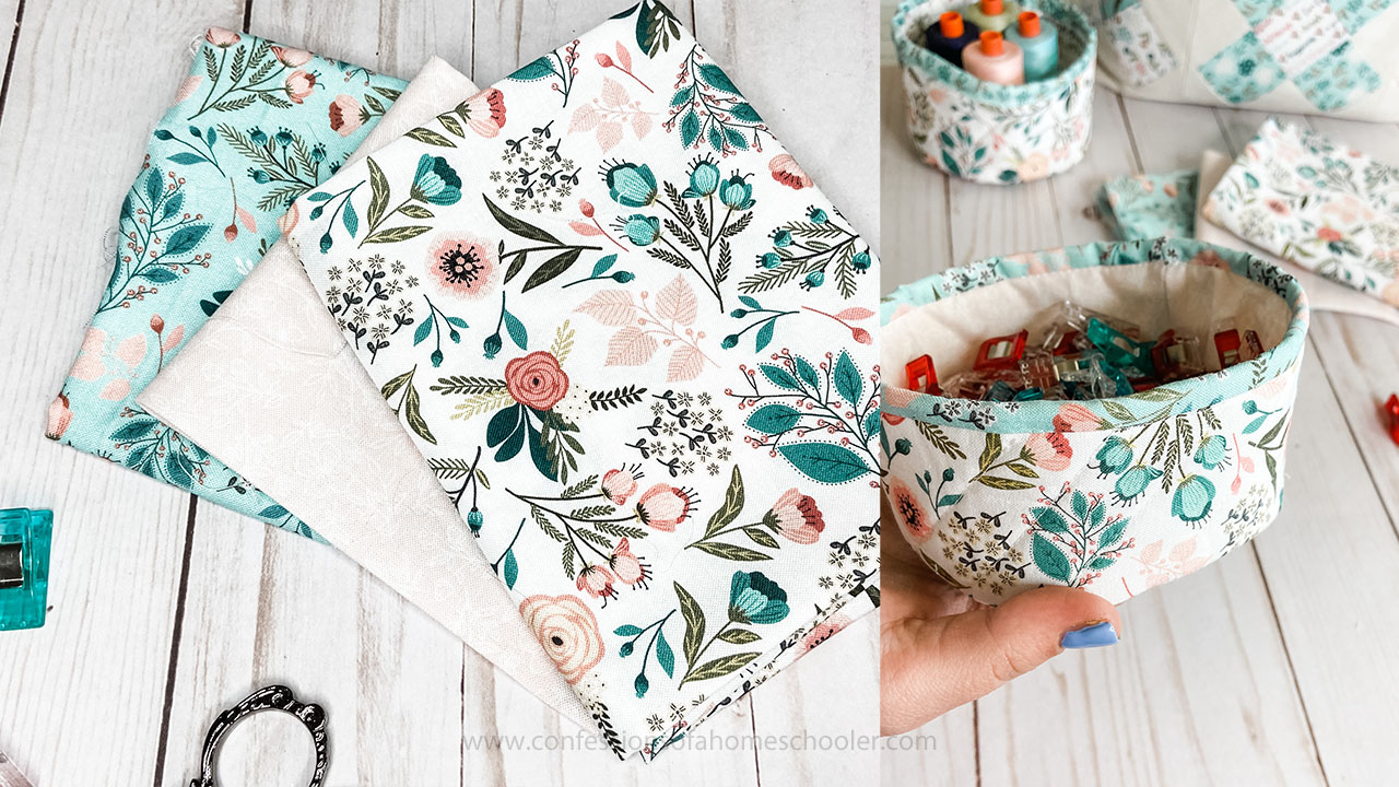 Erica's Fabric Notions Bowl / Tutorial - Confessions of a Homeschooler