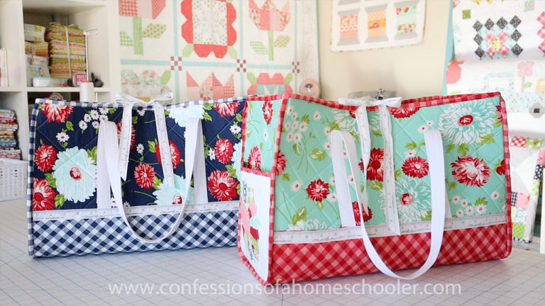 How to Make a Quilted Weekend Tote Bag / Sewing Tutorial - Confessions ...