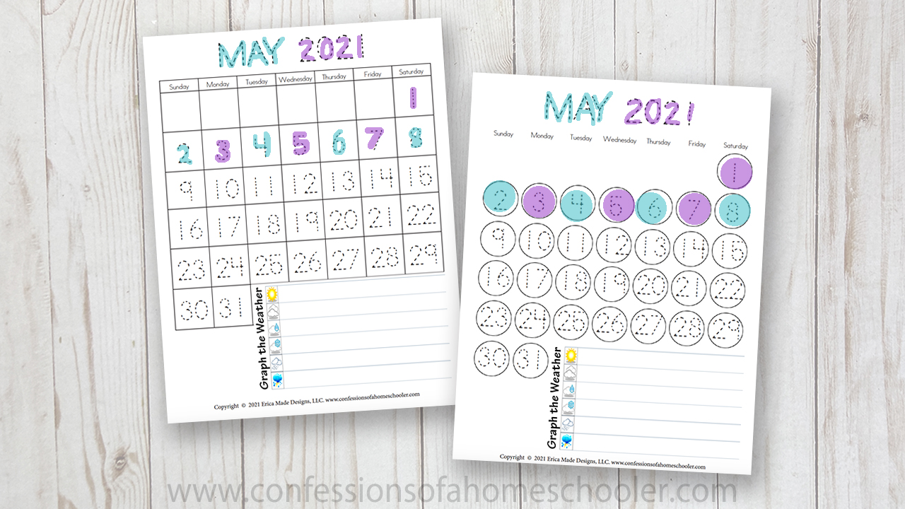 May 2021 Printable Calendars