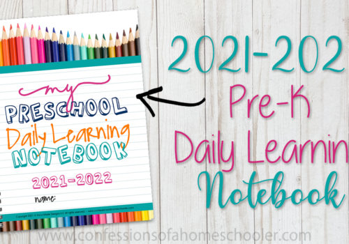 2021-2022 Pre-k Daily Learning Notebook