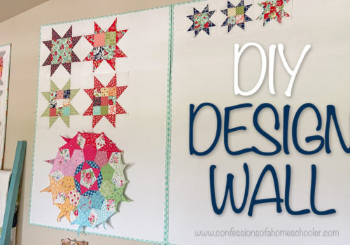 Eigene Quilt-Design-Wall gestaltet - Step-by-Step Anleitung