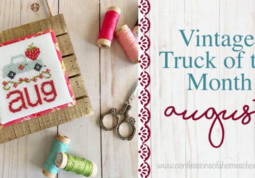 Vintage Truck of the Month: August Cross Stitch