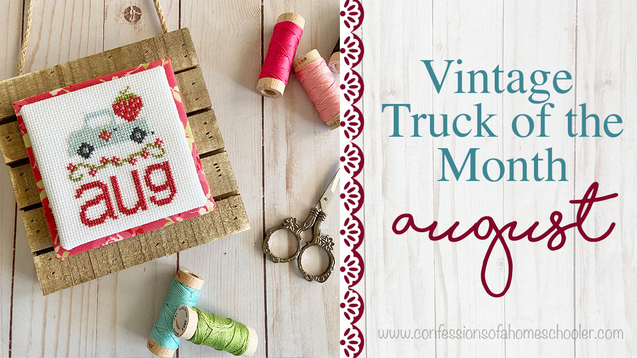 Vintage Truck August Cross Stitch