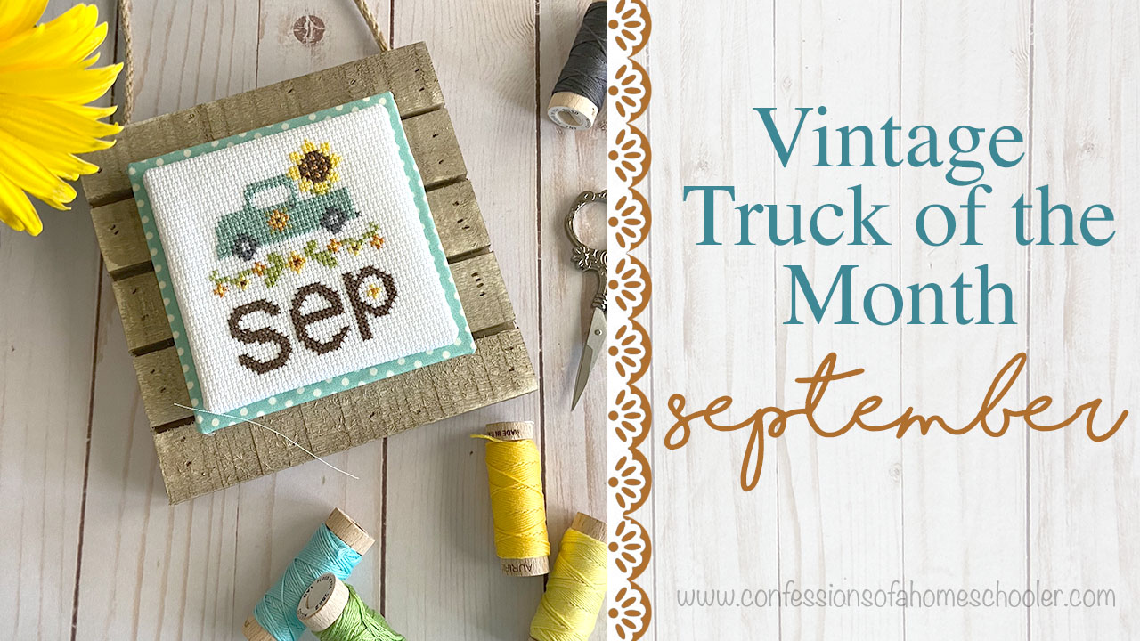 Vintage Truck of the Month: September Cross Stitch