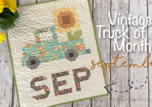 Vintage Truck of the Month: September Quilt Pattern