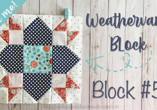 2021 Sew With Me – Weathervane – Block #5