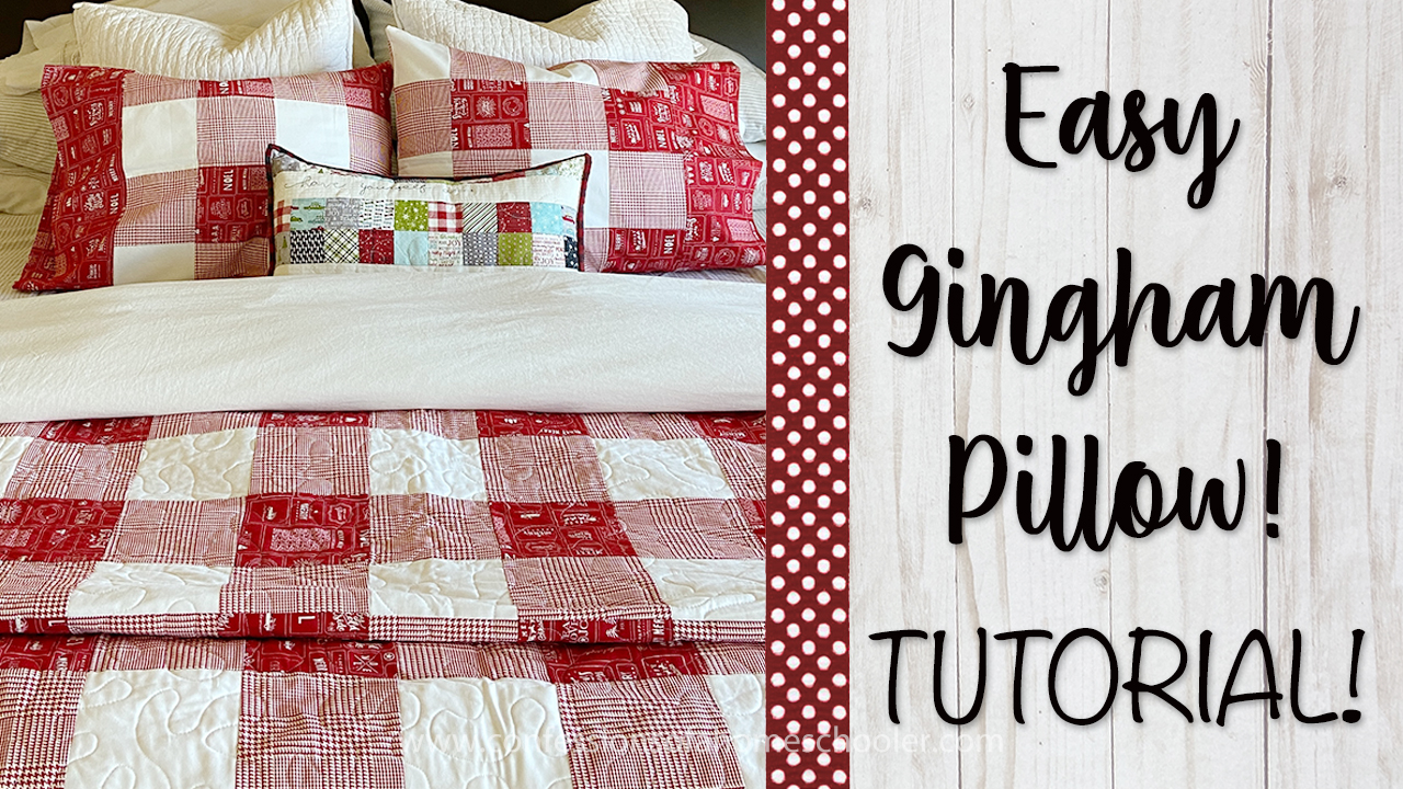 How to Sew an Easy Gingham Pillowcase!