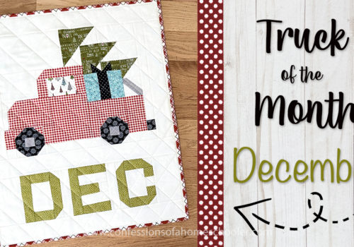 Vintage Truck December Quilt Pattern